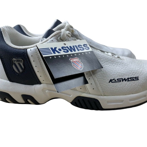 K*SWISS Men's 01289167ST124 WHT/NVY/SLVR Sneakers Size 7 Vintage 90s-Y2K - Picture 4 of 8